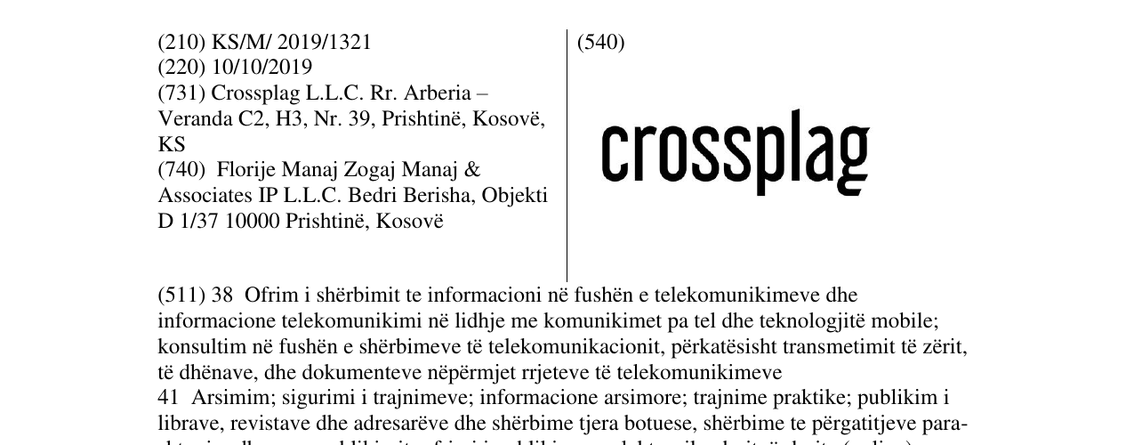 Zëri i markës crossplag në buletin