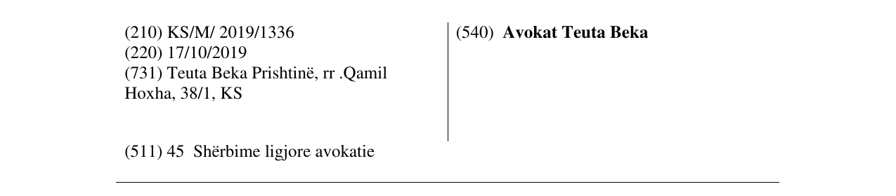 Zëri i markës Avokat Teuta Beka në buletin