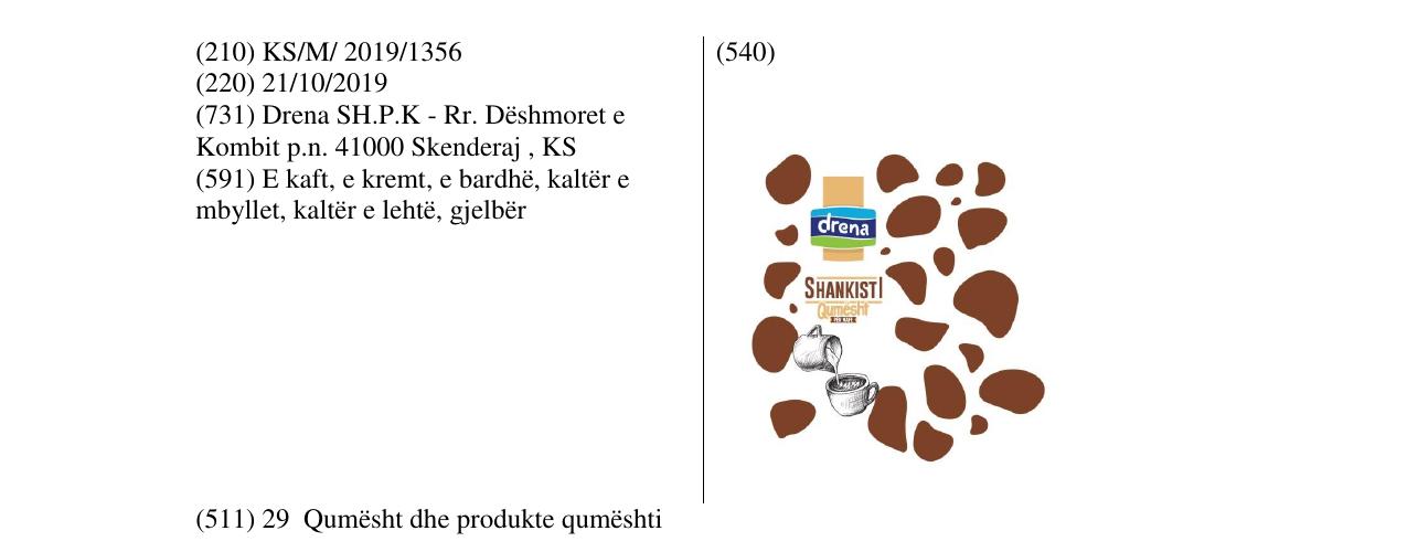 Zëri i markës Shankisti në buletin