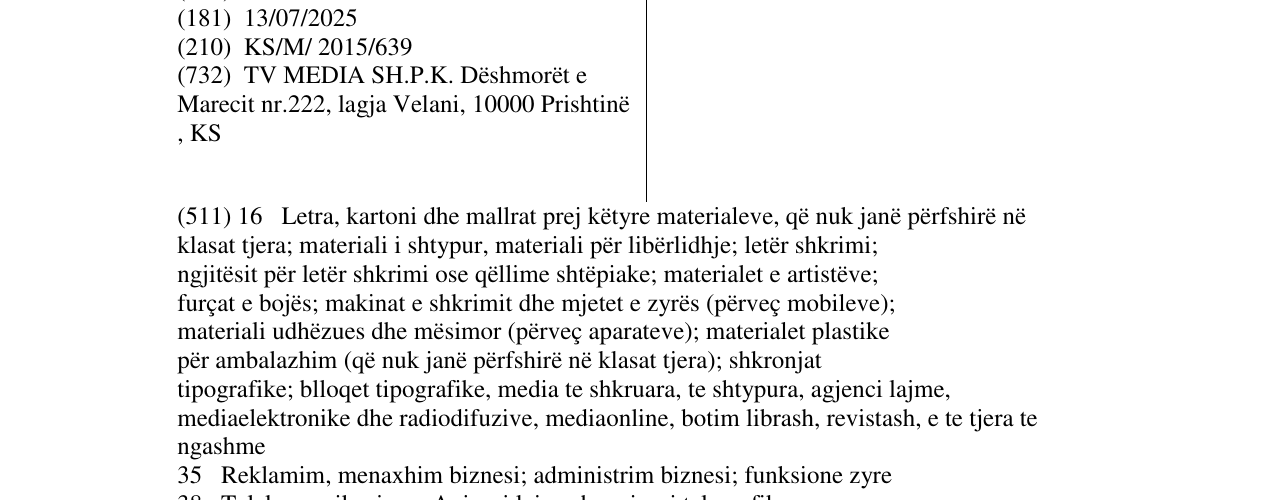 Zëri i markës LAJMTV në buletin