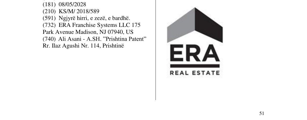 Zëri i markës ERA REAL ESTATE në buletin