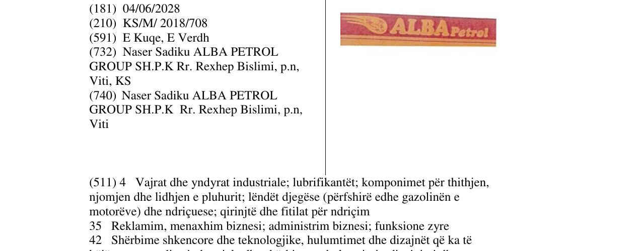 Zëri i markës Markë figurative në buletin