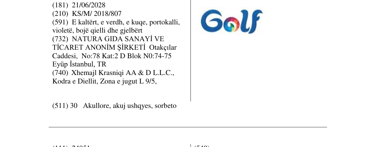 Zëri i markës Markë figurative në buletin