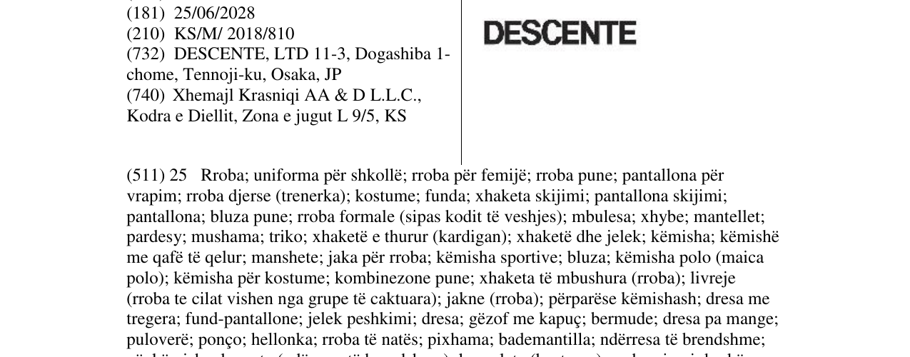 Zëri i markës Markë figurative në buletin