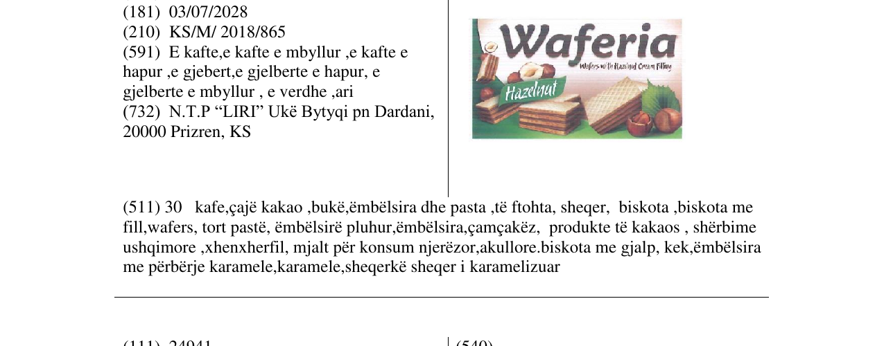 Zëri i markës Markë figurative në buletin