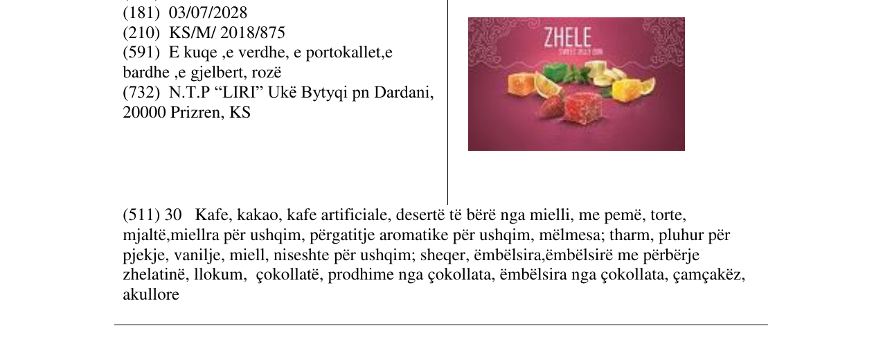 Zëri i markës Markë figurative në buletin