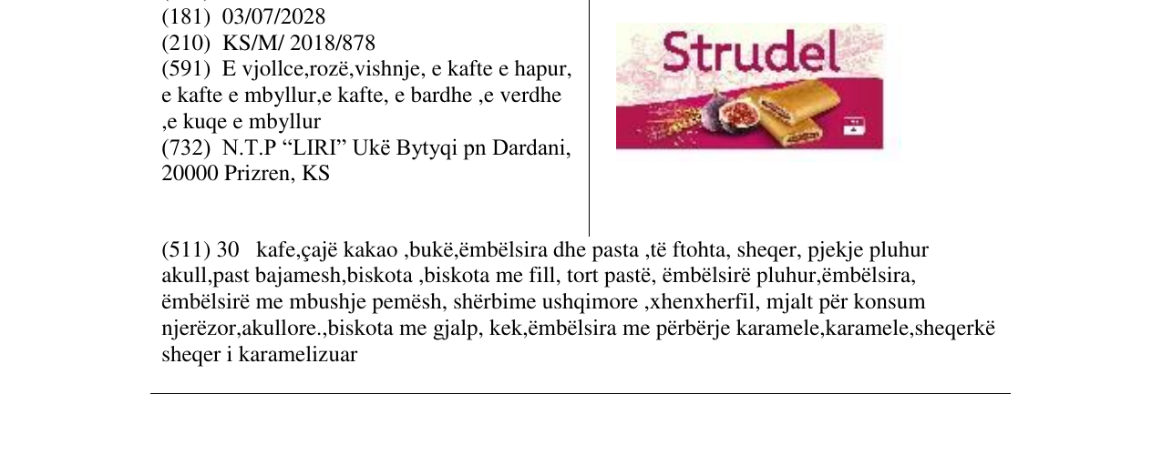 Zëri i markës Markë figurative në buletin