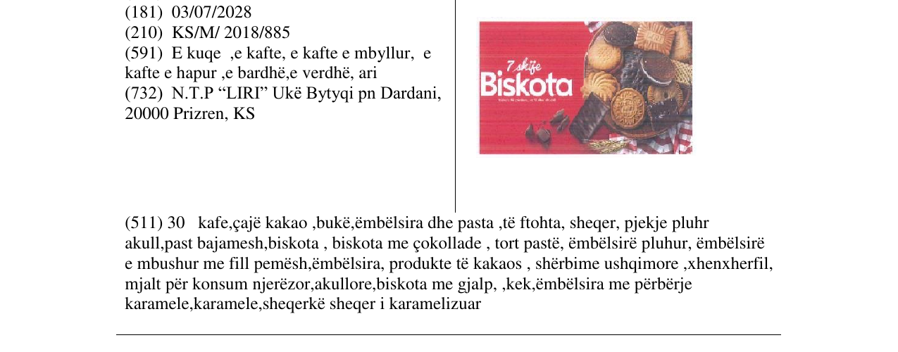 Zëri i markës Markë figurative në buletin