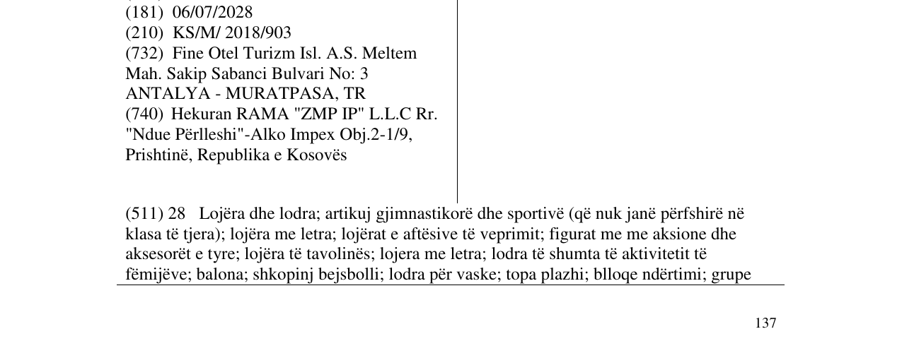 Zëri i markës THE LAND OF LEGENDS në buletin