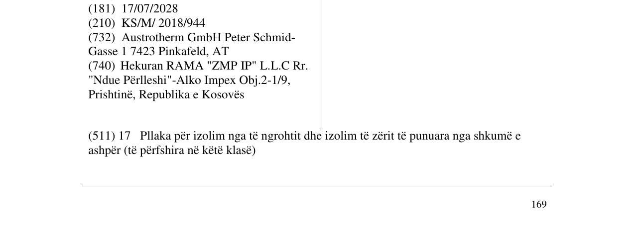 Zëri i markës AUSTROTHERM në buletin