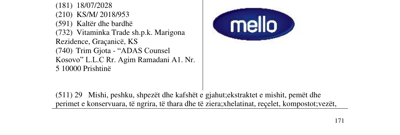 Zëri i markës mello në buletin