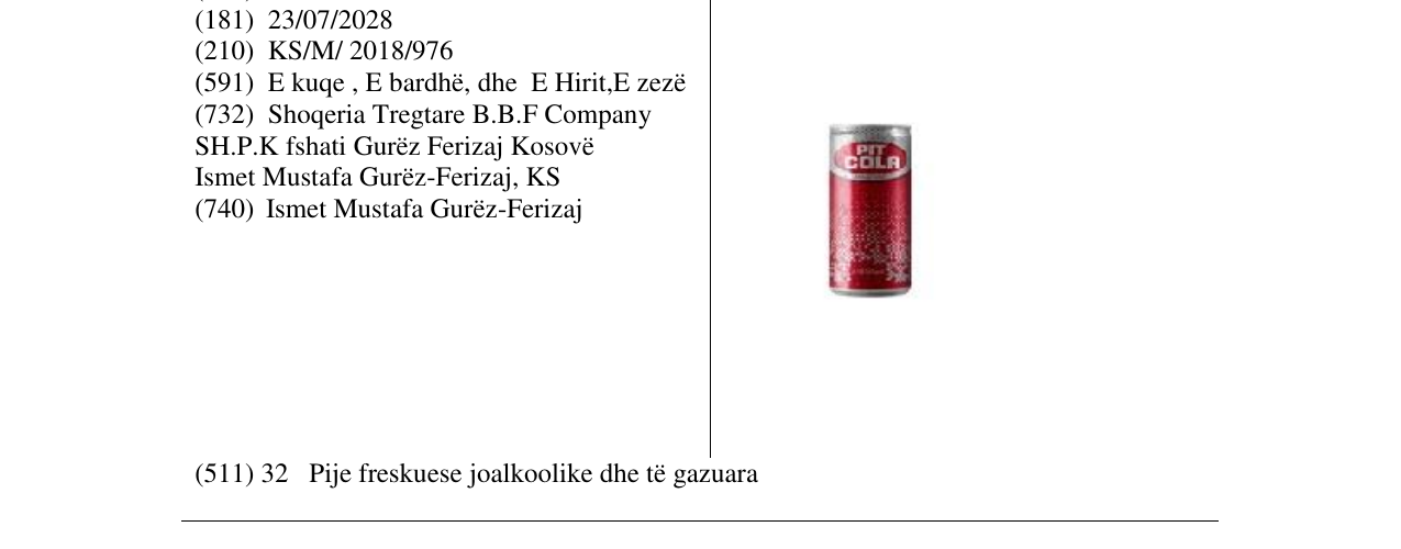Zëri i markës Markë figurative në buletin