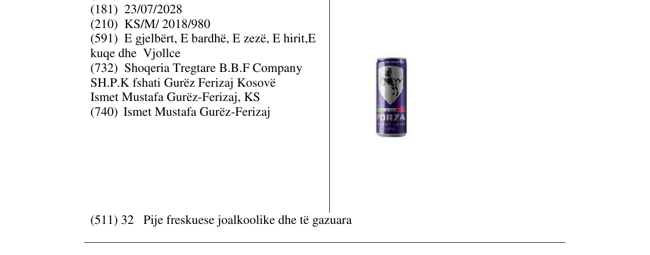 Zëri i markës Markë figurative në buletin