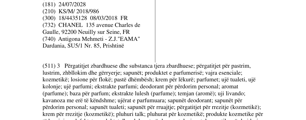 Zëri i markës 1957 në buletin