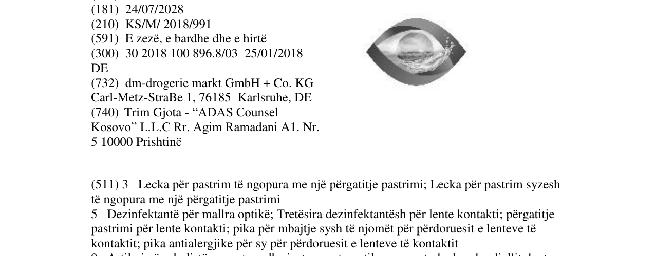 Zëri i markës Markë figurative në buletin