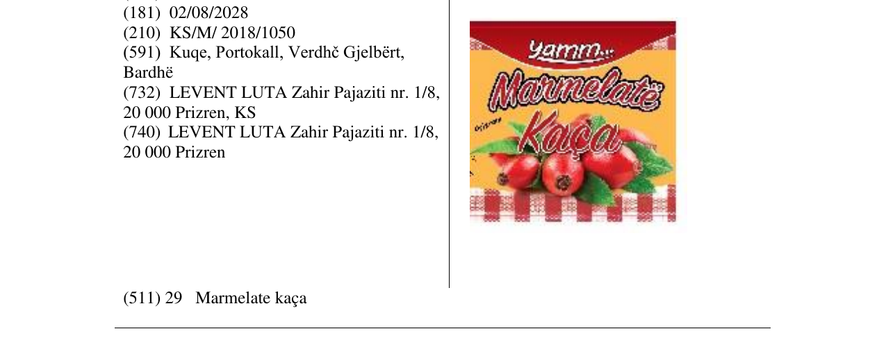 Zëri i markës Markë figurative në buletin