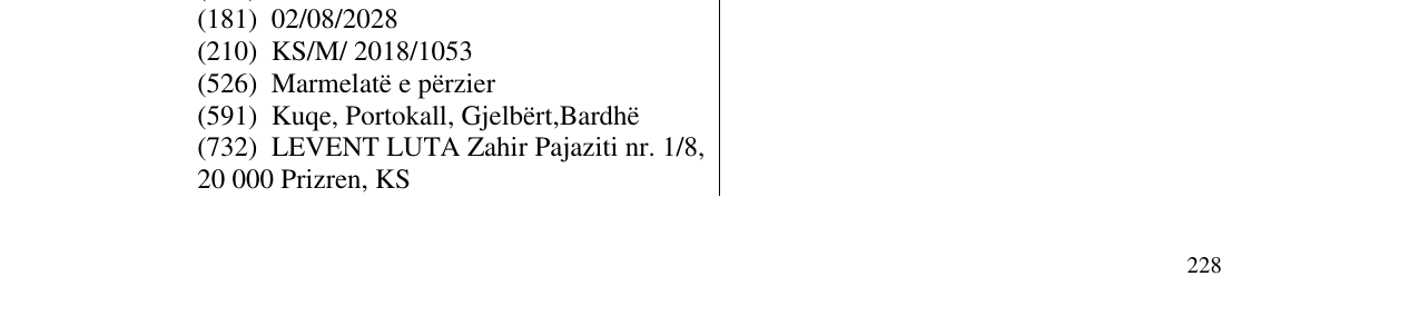 Zëri i markës Markë figurative në buletin