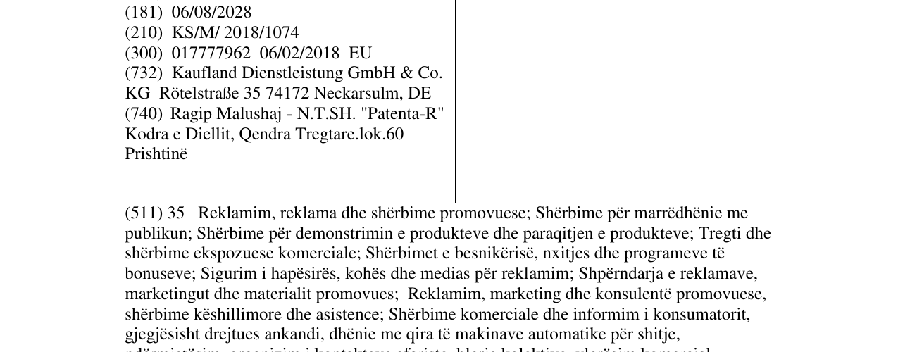 Zëri i markës KAUFLAND në buletin