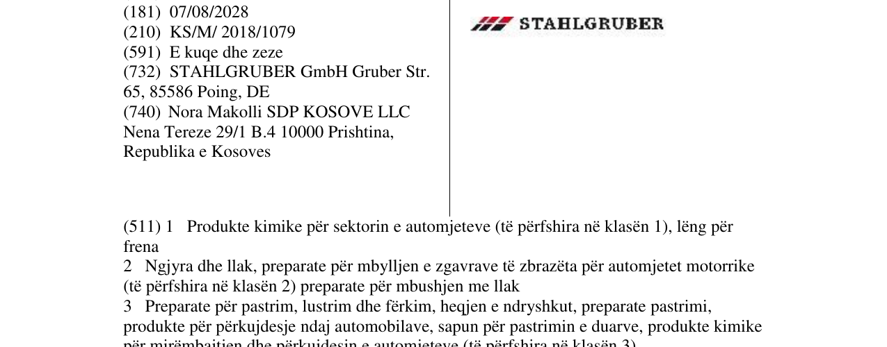 Zëri i markës Markë figurative në buletin