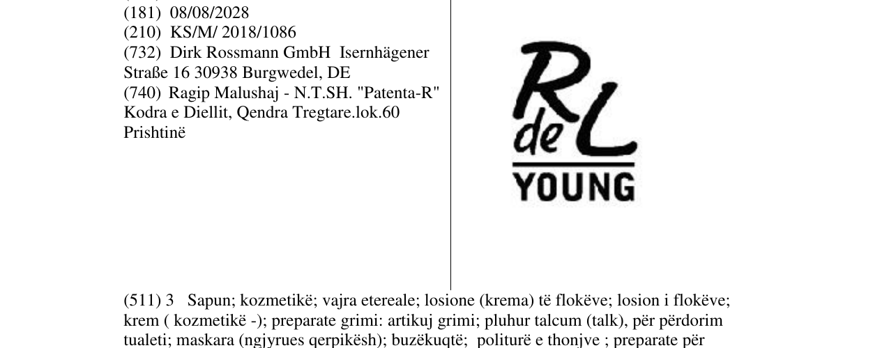 Zëri i markës Markë figurative në buletin