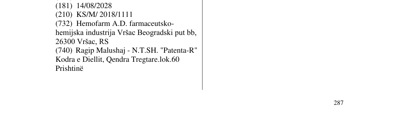 Zëri i markës IBONI në buletin