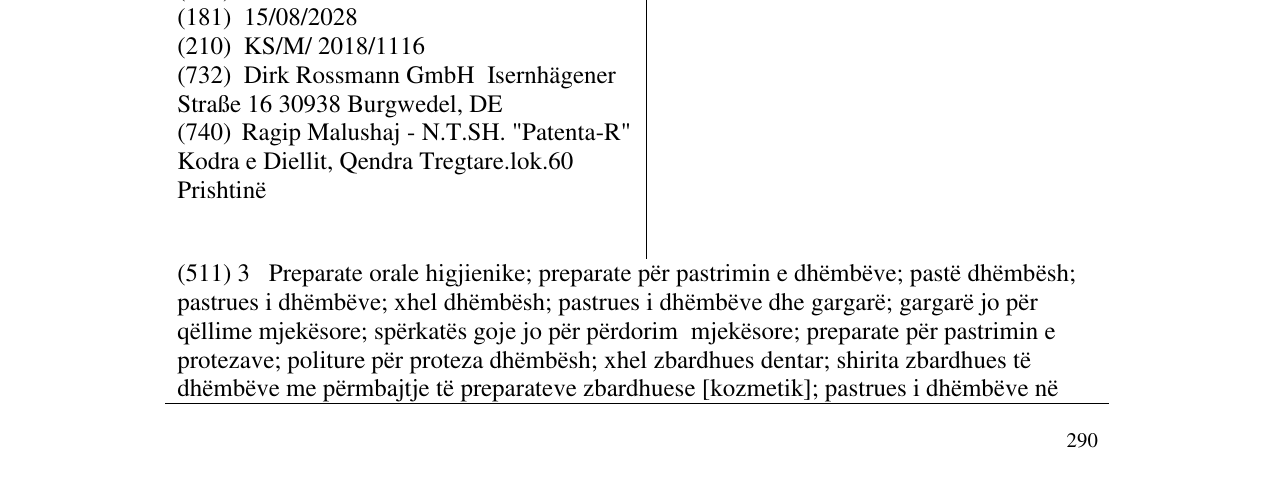 Zëri i markës prokudent në buletin