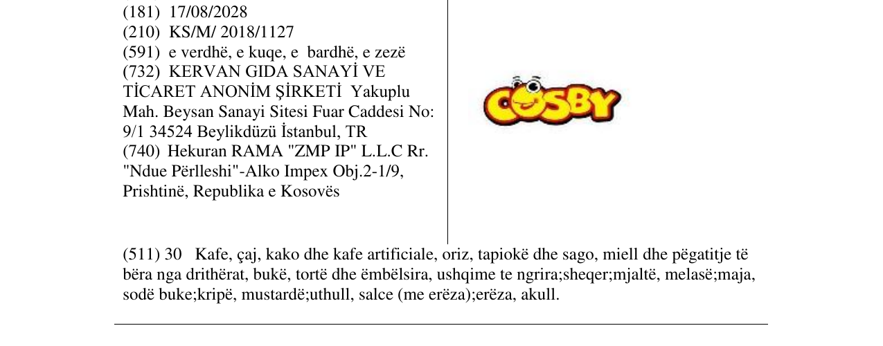 Zëri i markës Markë figurative në buletin