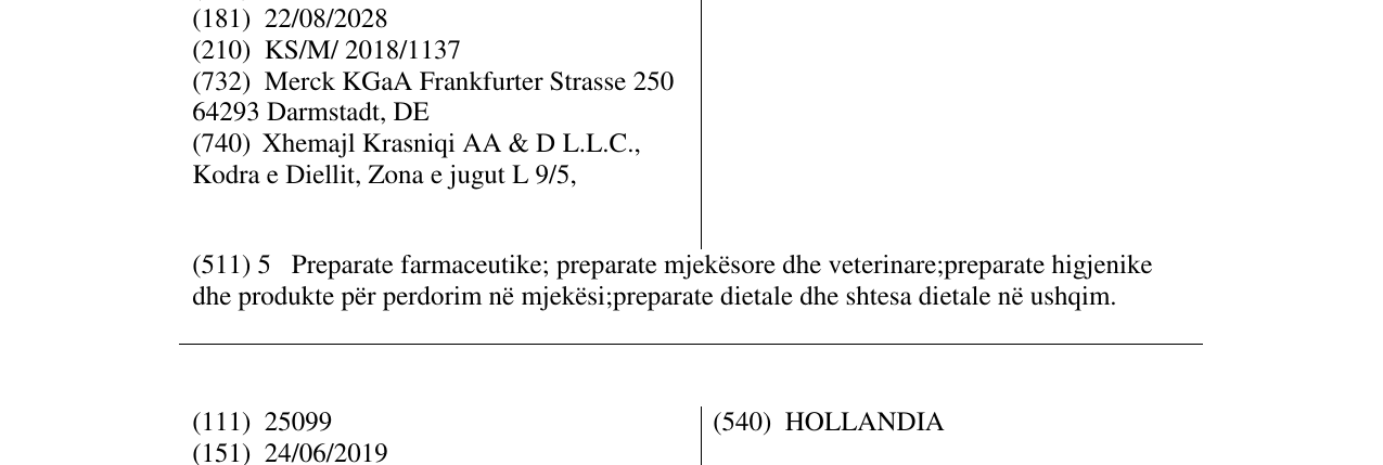 Zëri i markës MAVENCLAD në buletin