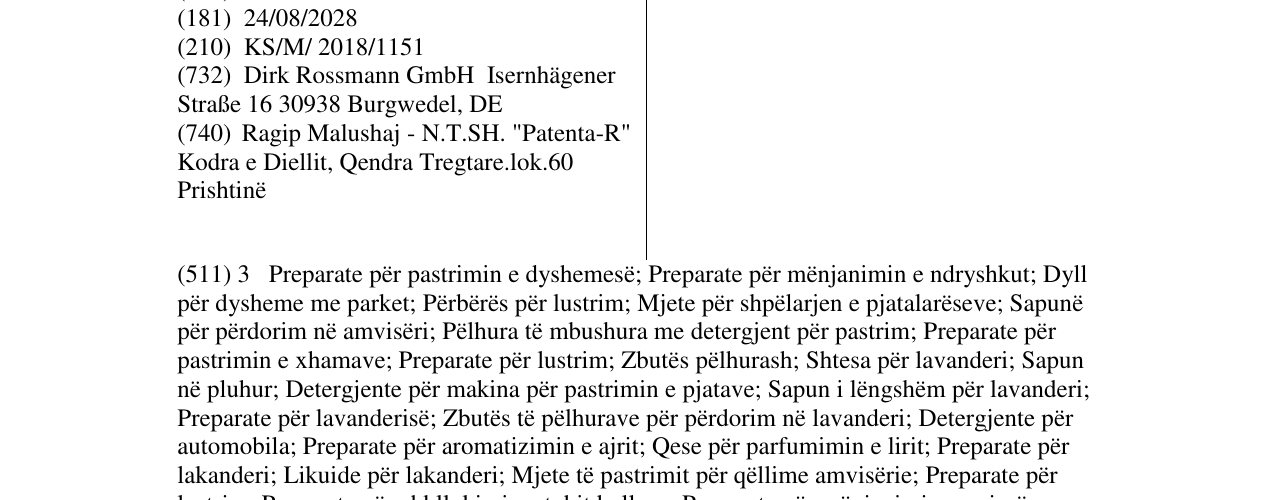 Zëri i markës domol në buletin