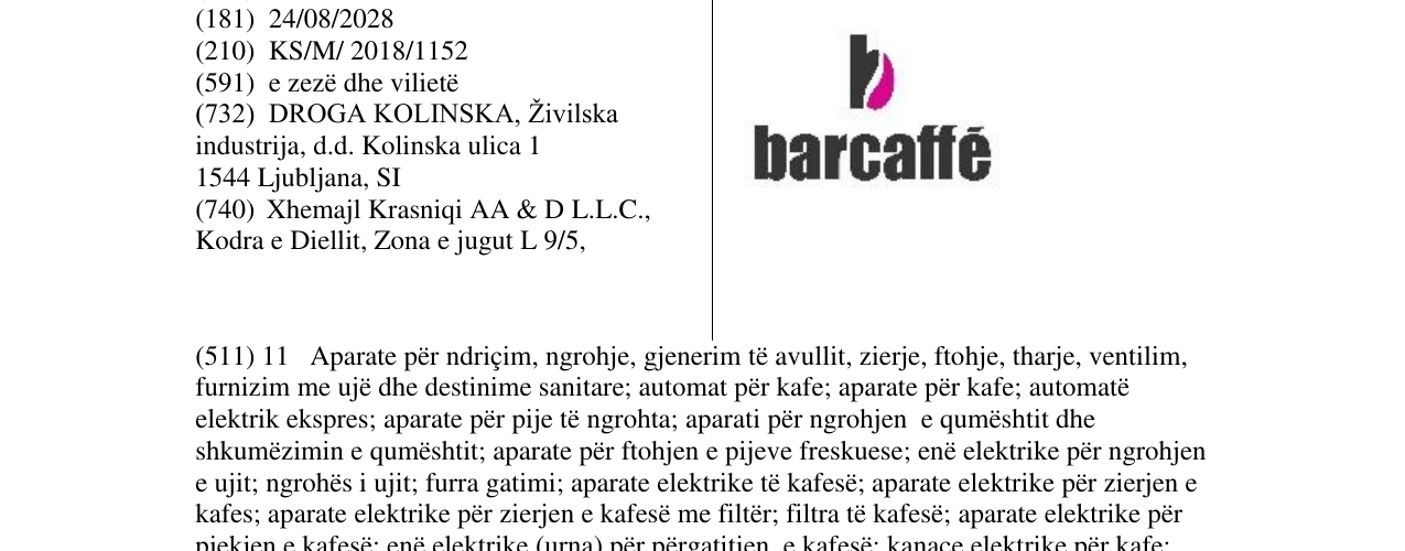 Zëri i markës Markë figurative në buletin