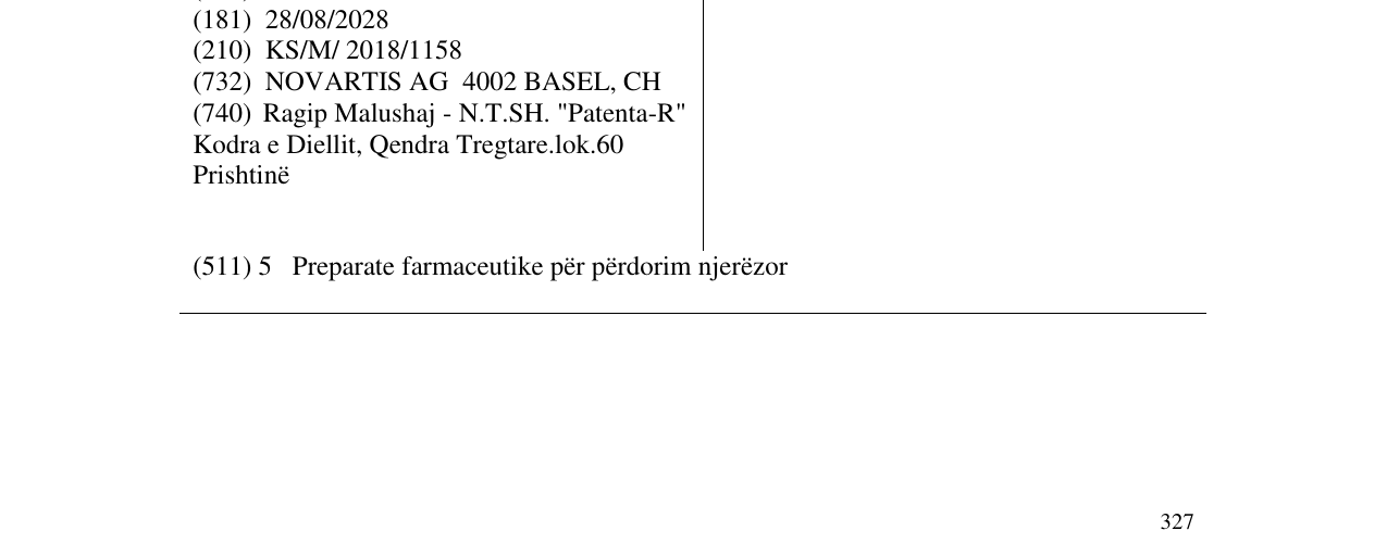 Zëri i markës MODOLEX në buletin