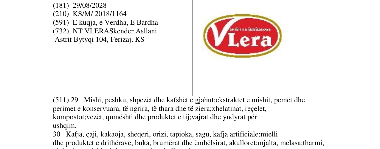 Zëri i markës Markë figurative në buletin