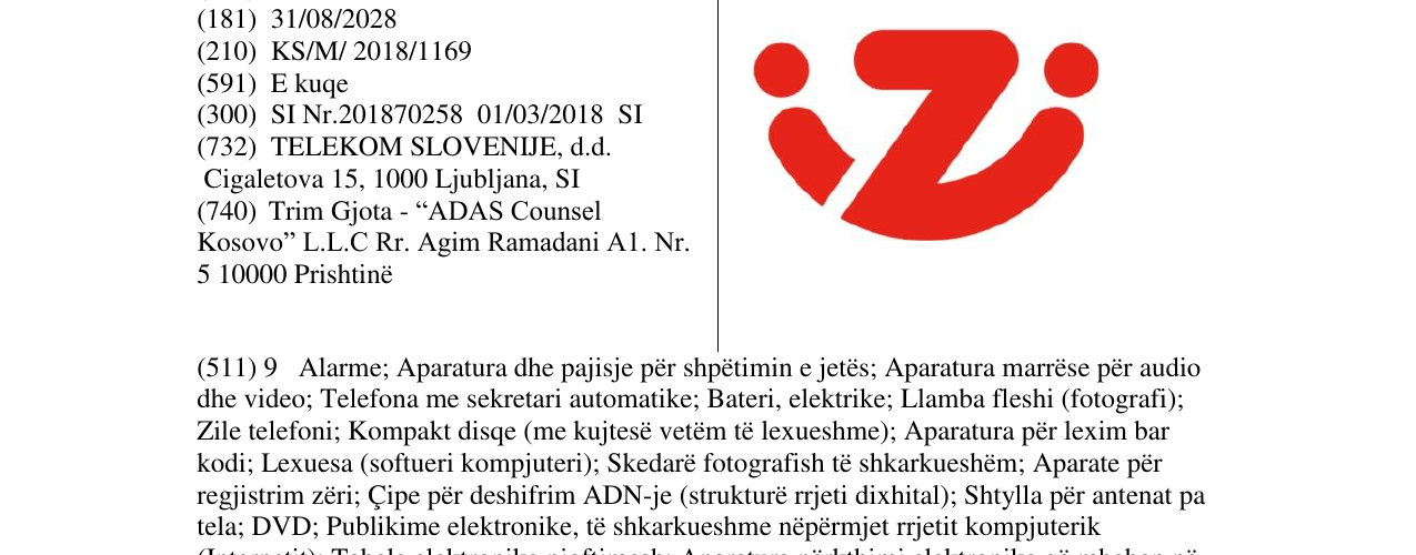 Zëri i markës Markë figurative në buletin