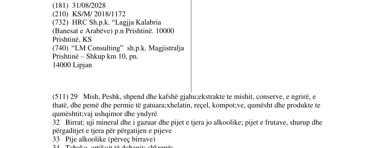 Zëri i markës HRC në buletin