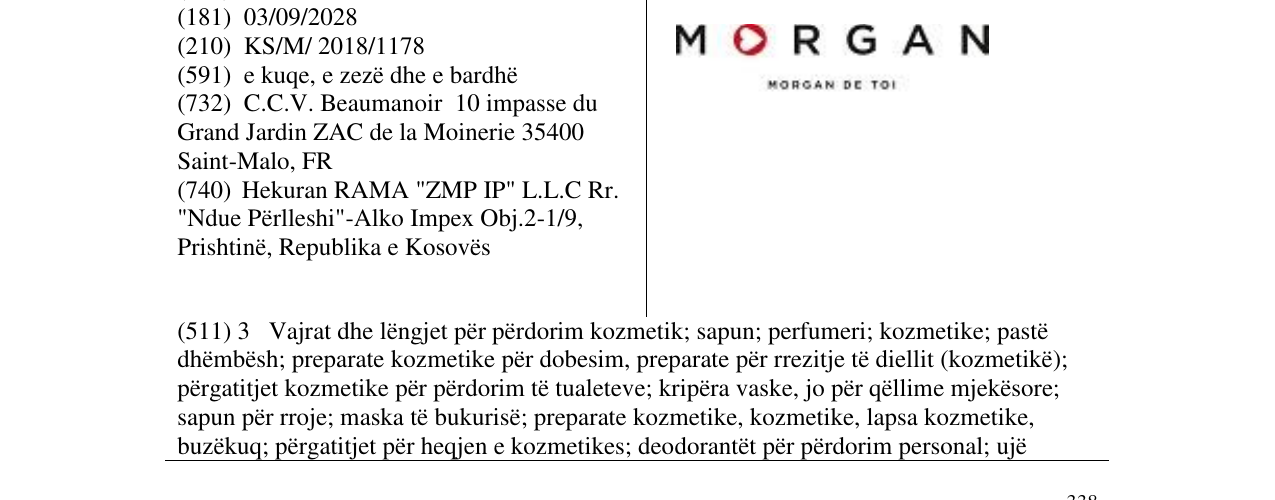 Zëri i markës Markë figurative në buletin
