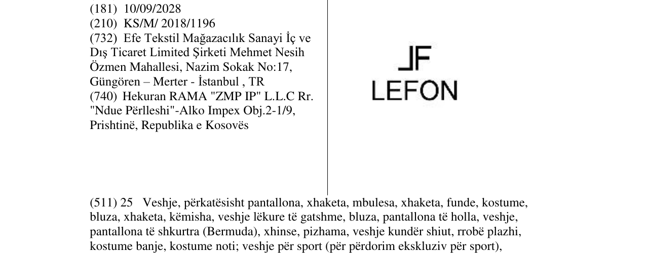 Zëri i markës Markë figurative në buletin