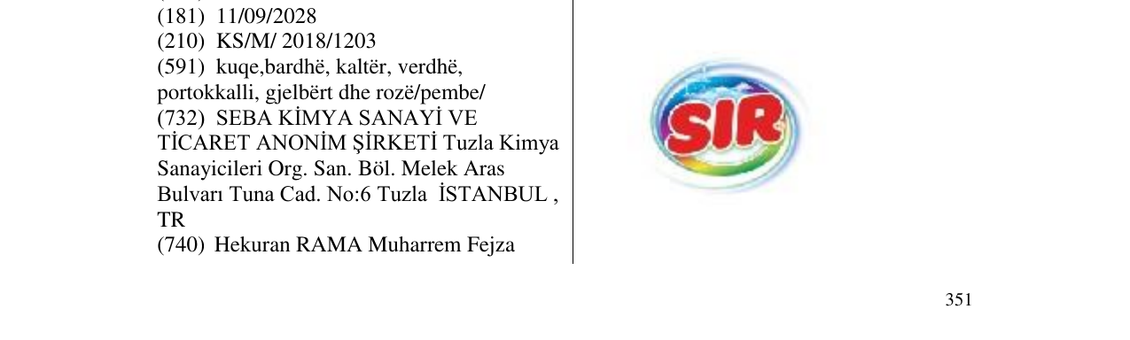 Zëri i markës Markë figurative në buletin