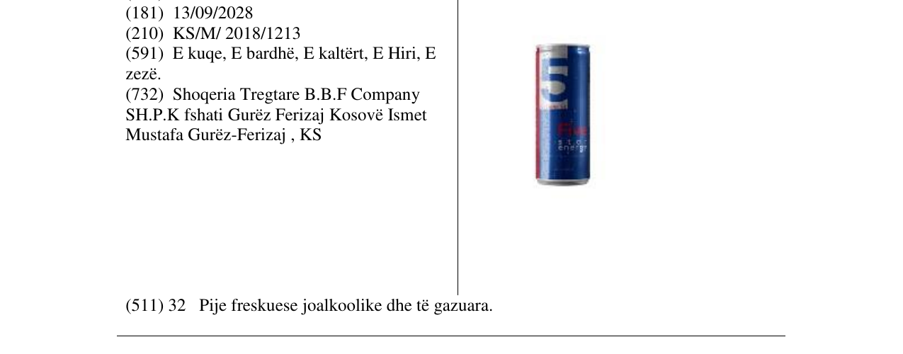 Zëri i markës Markë figurative në buletin