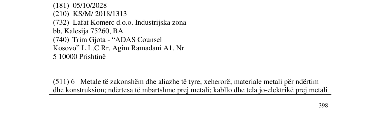 Zëri i markës GNTC në buletin