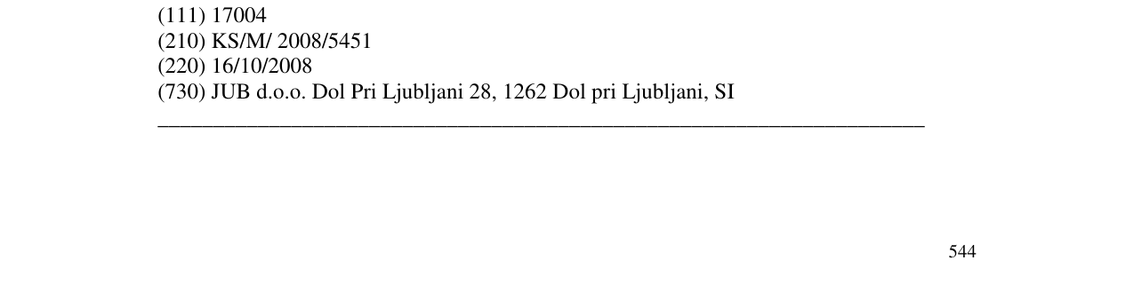 Zëri i markës JUBIN në buletin