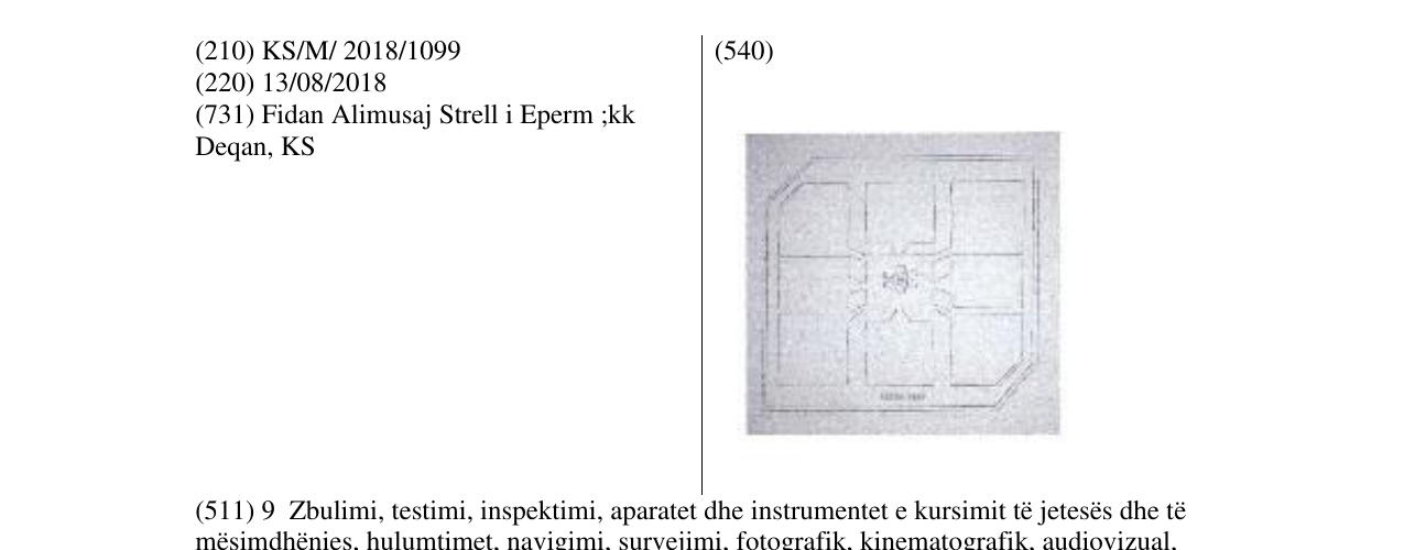 Zëri i markës Markë figurative në buletin