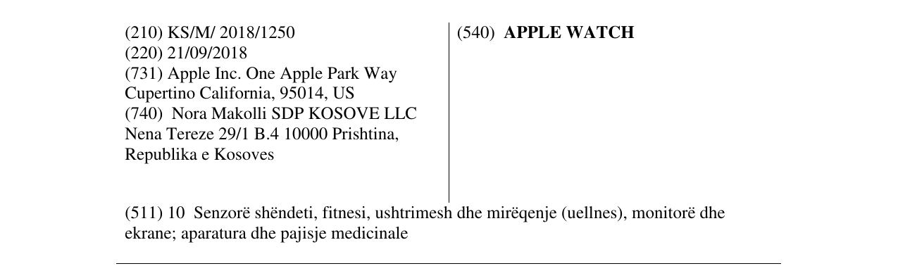 Zëri i markës APPLE WATCH në buletin
