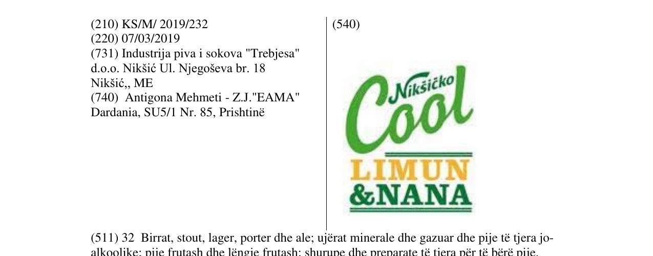 Zëri i markës Cool në buletin