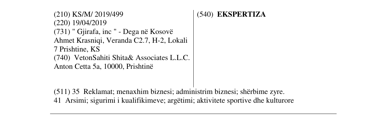 Zëri i markës EKSPERTIZA në buletin