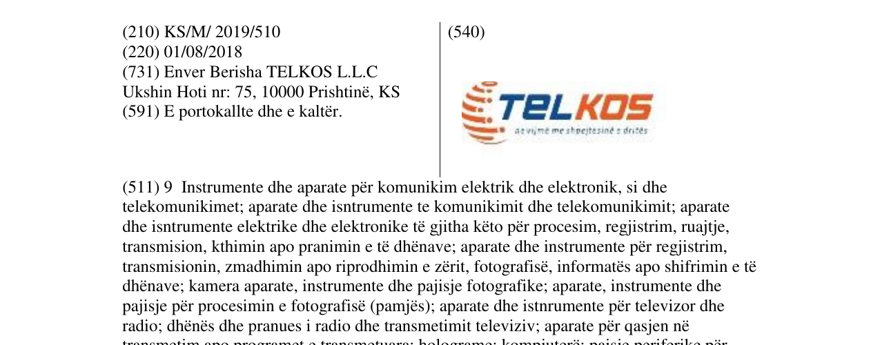 Zëri i markës TELKOS në buletin