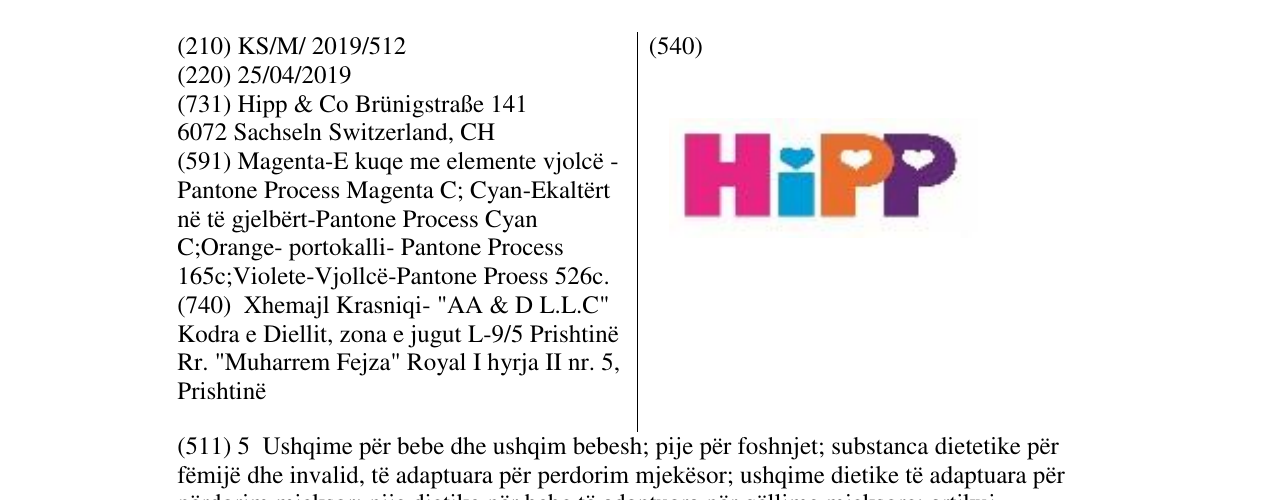 Zëri i markës HiPP në buletin