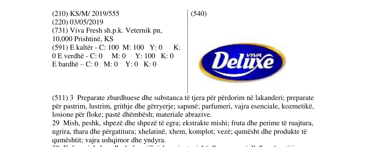Zëri i markës Deluxe në buletin