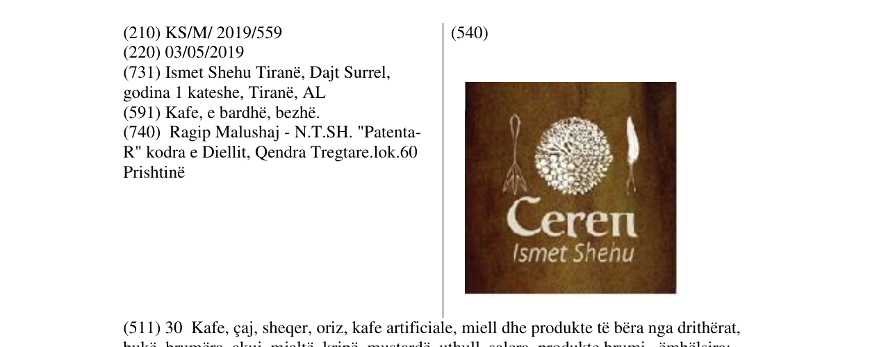 Zëri i markës Ceren ISMET SHEHU në buletin