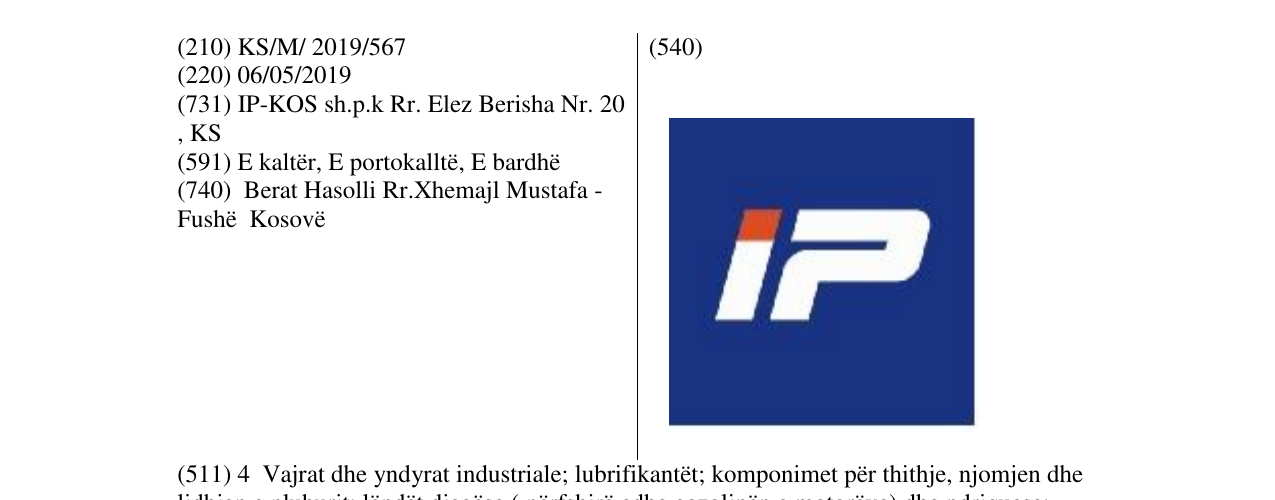 Zëri i markës IP në buletin