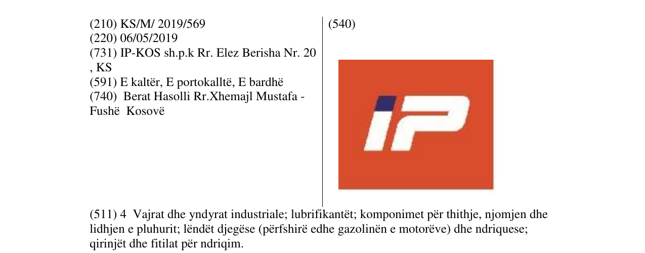 Zëri i markës IP në buletin